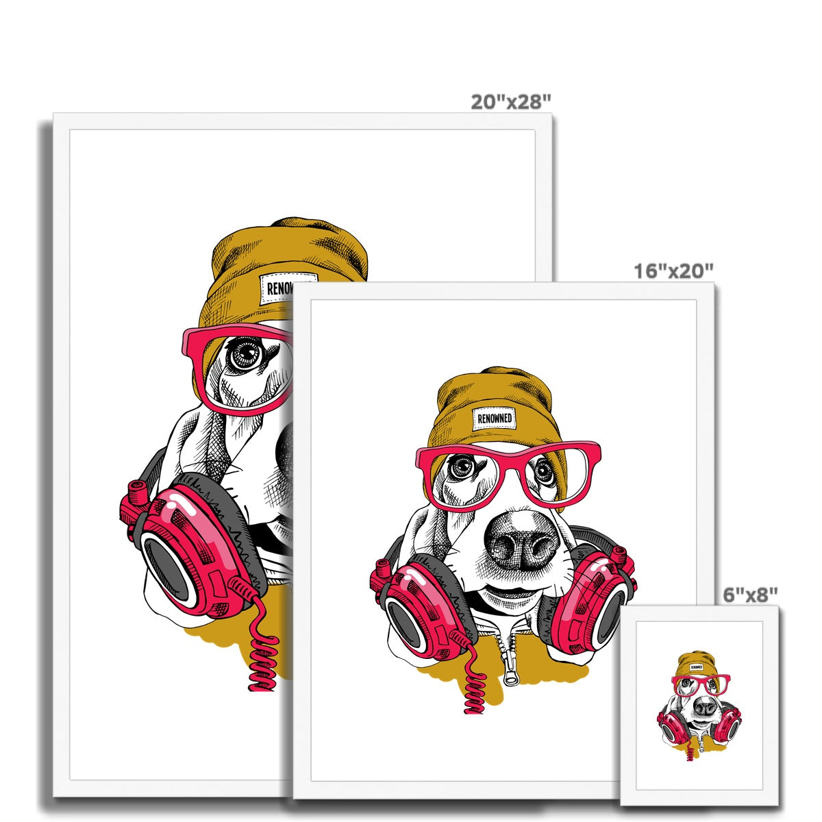 Sound Hound Framed & Mounted Print