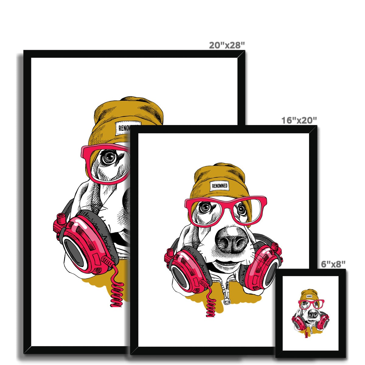 Sound Hound Framed & Mounted Print